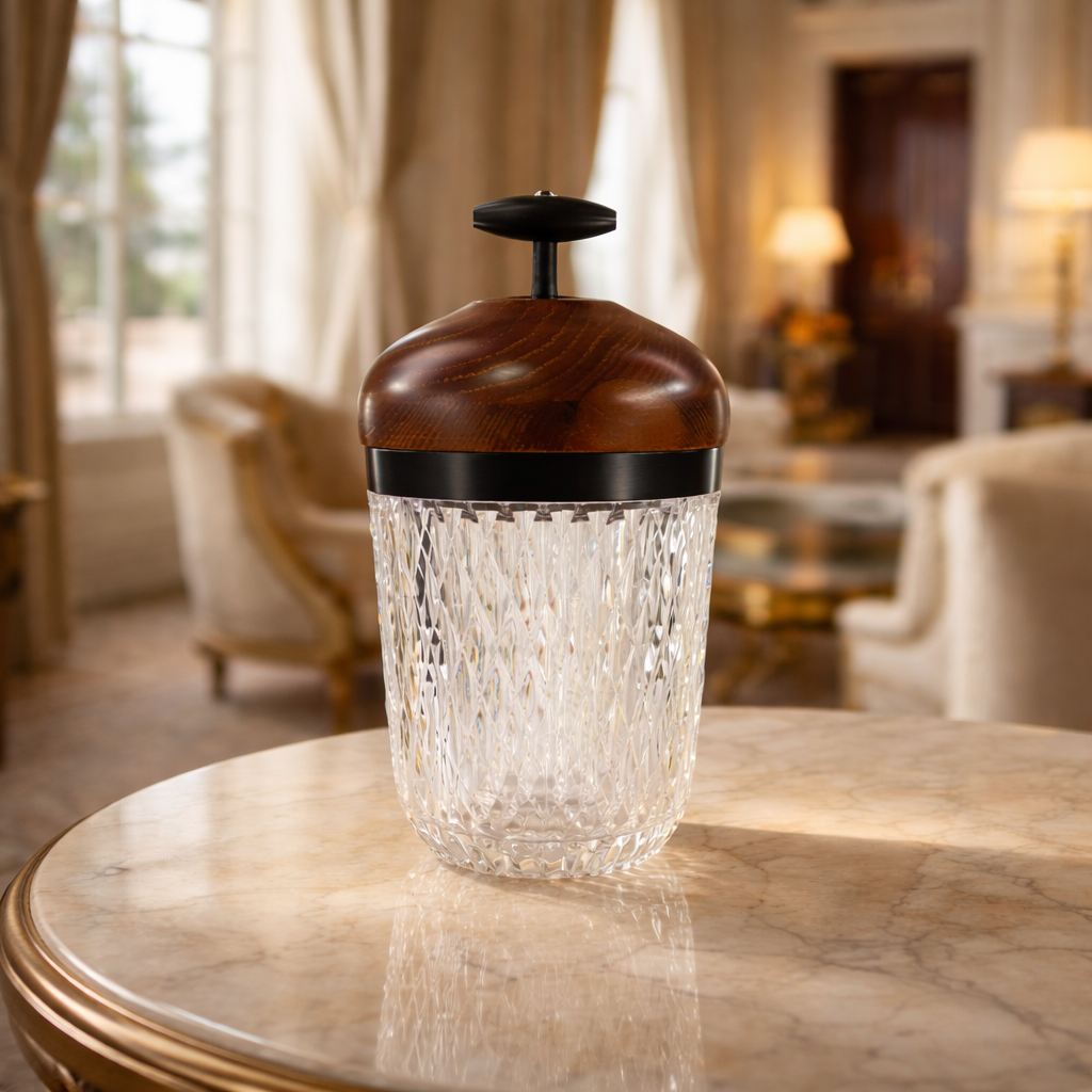 Crystal Candlestick Holder – Handmade Eco-Friendly Luxury Candle Stand for Elegant Home Décor & Romantic Ambience