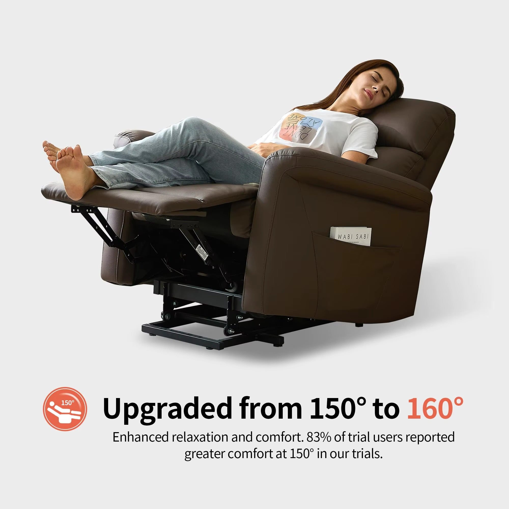 Power Lift Recliner Chair - Heat & Massage 160° Lay Flat Electric