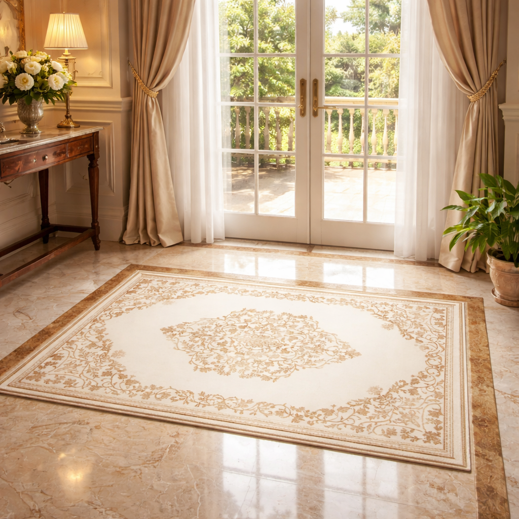 Jinchan Area Rug 2x3 – Vintage Washable Entryway Rug with Non-Slip Design for Easy Clean & Safe, Stylish Floors